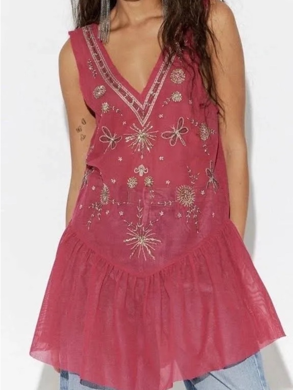 NWT Free People Intimately Nightcap Embellished Slip